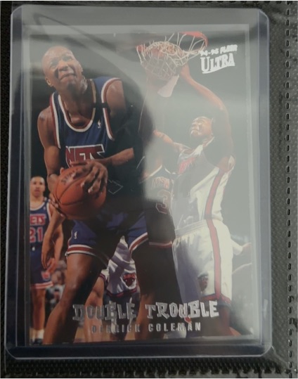 1994-95 Fleer Ultra Double Trouble #1 Derrick Coleman — front
