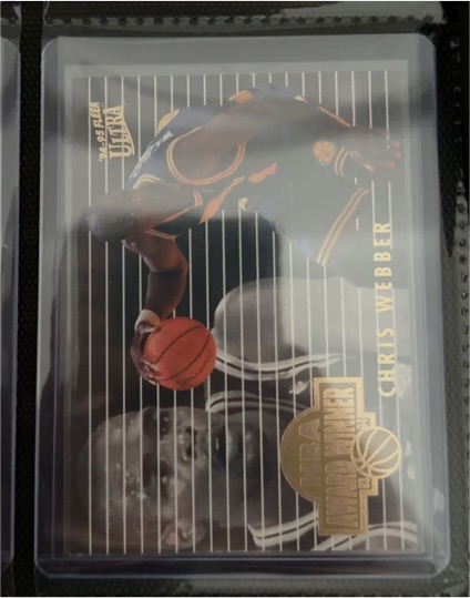 1994-95 Fleer Ultra Award Winners #4 Chris Webber — front