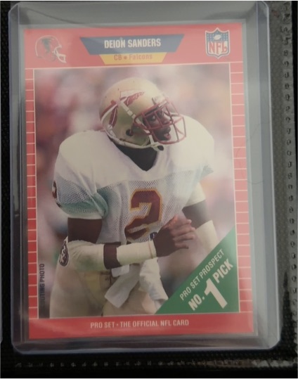 1989 Pro Set #486 Deion Sanders — front