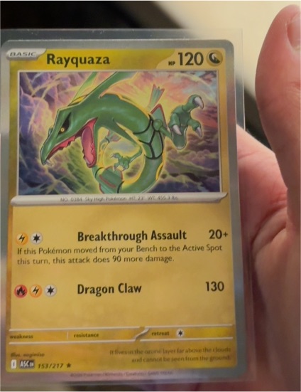 2023 Pokémon #153 Rayquaza — front