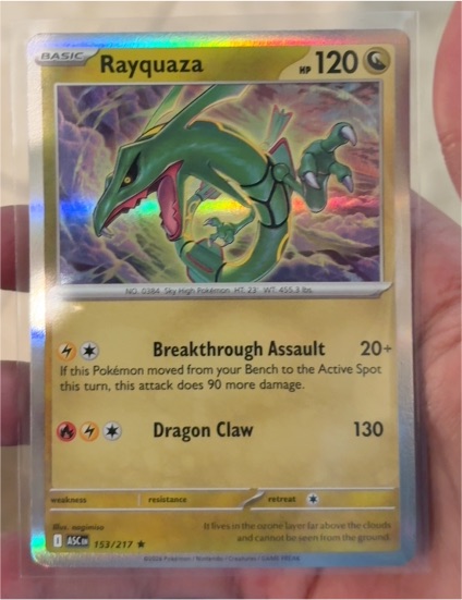 2026 The Pokémon Company Ascended Heroes #153 Rayquaza — front