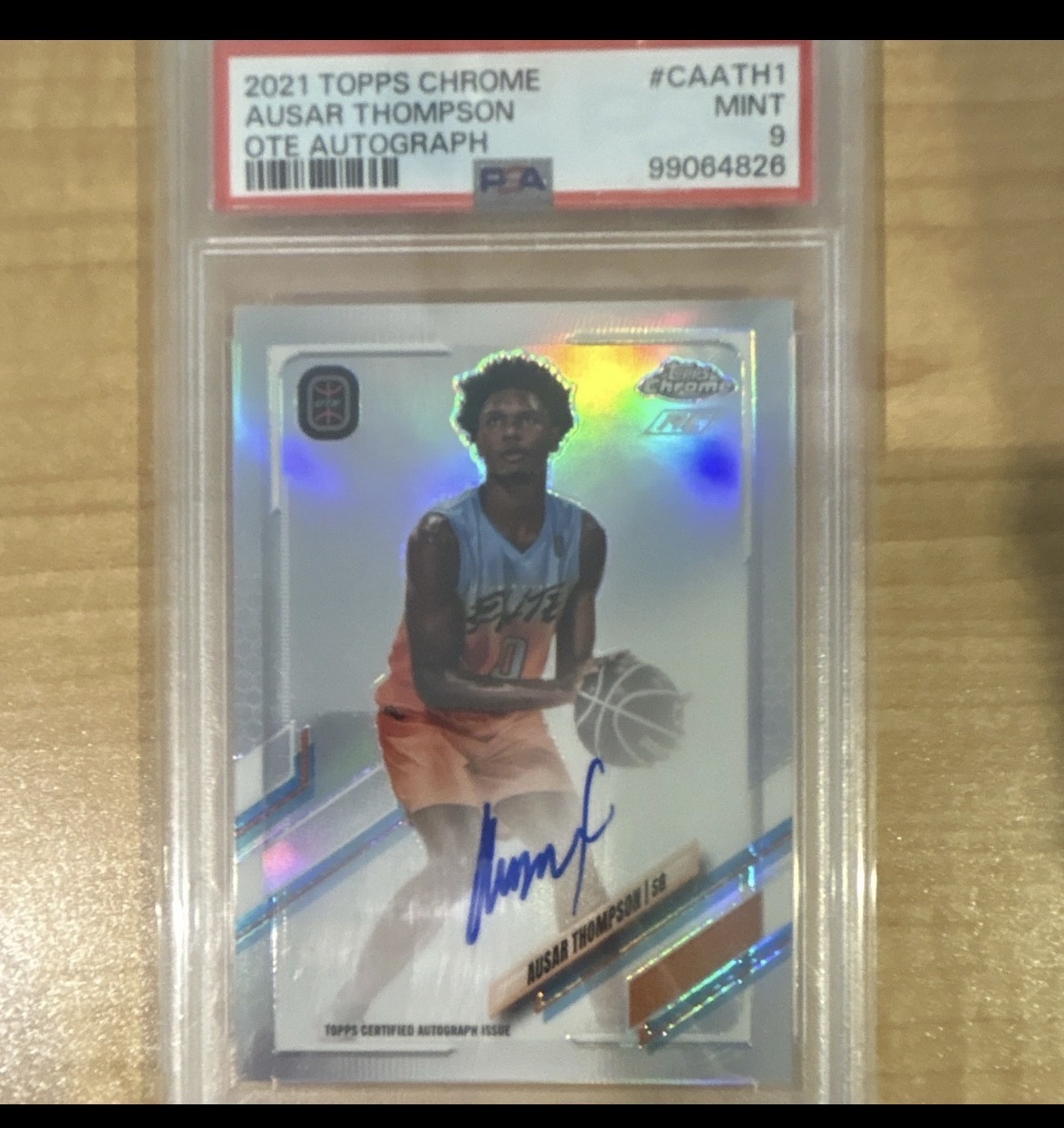 2021 Topps Chrome OTE #CA-ATH1 Ausar Thompson OTE Autograph — front