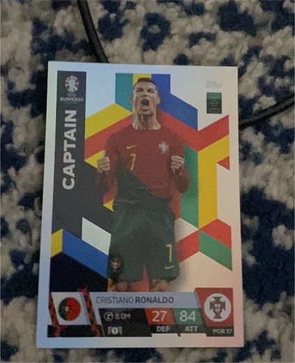 2024 Topps Euro #POR17 Cristiano Ronaldo — front