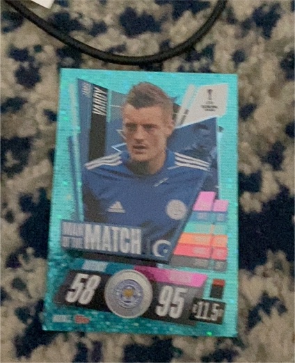 2020-21 Topps Match Attax #MOTM3 Jamie Vardy — front