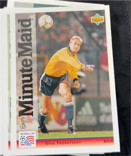 1994 Upper Deck Minute Maid #23 Erik Thorstvedt — front