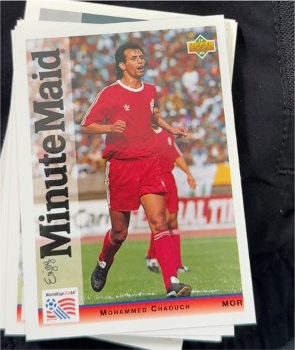 1994 Upper Deck World Cup Minute Maid #17 Mohammed Chaouch — front