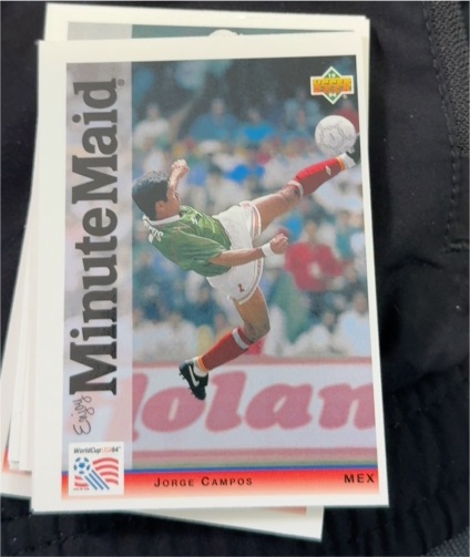 1994 Upper Deck World Cup Minute Maid #14 Jorge Campos — front