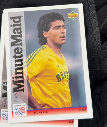 1994 Upper Deck World Cup Minute Maid #5 Romario — front