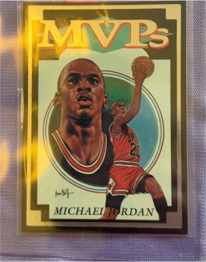 1992 Ballstreet USA Michael Jordan MVPs Prototype Promo Card — front