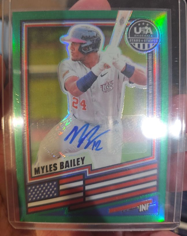 2026 Panini Stars & Stripes Prizm #160 Myles Bailey — front