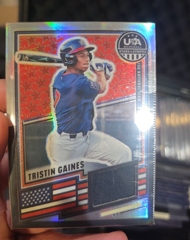 2026 Panini Stars & Stripes Prizm #USA-TG Tristin Gaines — front