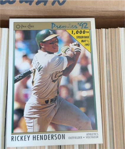 1992 O-Pee-Chee Premier #147 Rickey Henderson — front