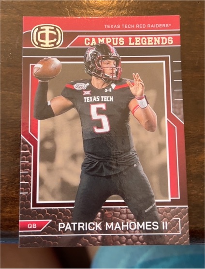 2025 Panini Icon Collection #CL-4 Patrick Mahomes II Campus Legends — front