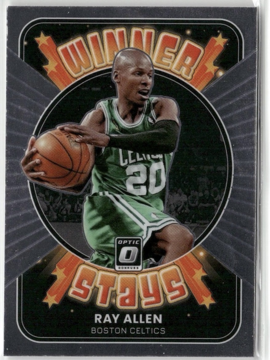 2021-22 Donruss Optic #5 Ray Allen Winner Stays — front