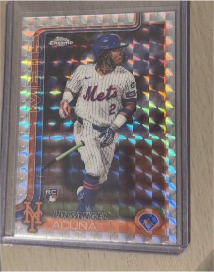 2025 Topps Chrome #56 Luisangel Acuna — front