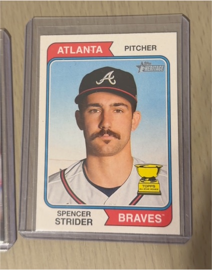 2023 Topps Heritage #225 Spencer Strider — front