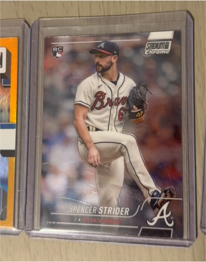 2022 Topps Stadium Club Chrome #296 Spencer Strider — front
