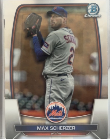 2023 Bowman Chrome #8 Max Scherzer — front