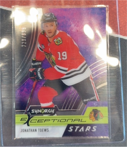 2021-22 Upper Deck Synergy Exceptional Stars #ES-JT Jonathan Toews — front