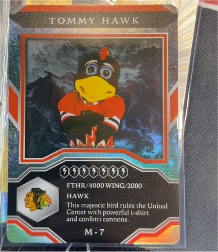 2021-22 Upper Deck MVP #M-7 Tommy Hawk Mascots Gaming — front