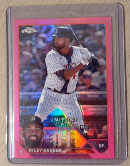 2023 Topps Chrome Update Series Debut #USC128 Riley Greene — front