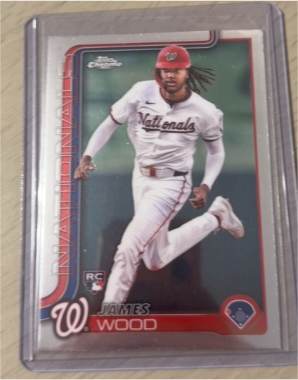 2025 Topps Chrome #132 James Wood — front