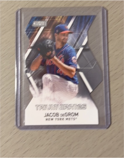 2021 Topps Stadium Club Triumvirates #T-7 Jacob deGrom — front