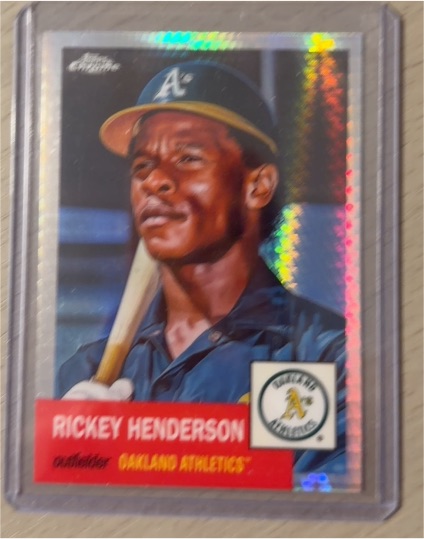 2022 Topps Chrome Platinum Anniversary #433 Rickey Henderson — front