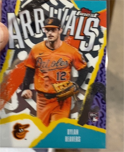 2026 Topps Finest #A-20 Dylan Beavers Arrivals RC Baltimore Orioles — front