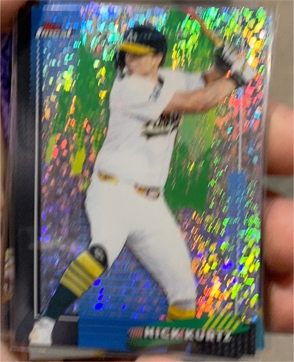 2026 Topps Finest #88 Nick Kurtz Mini Diamond Refractor — front