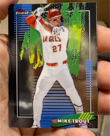 2026 Topps Finest #58 Mike Trout — front