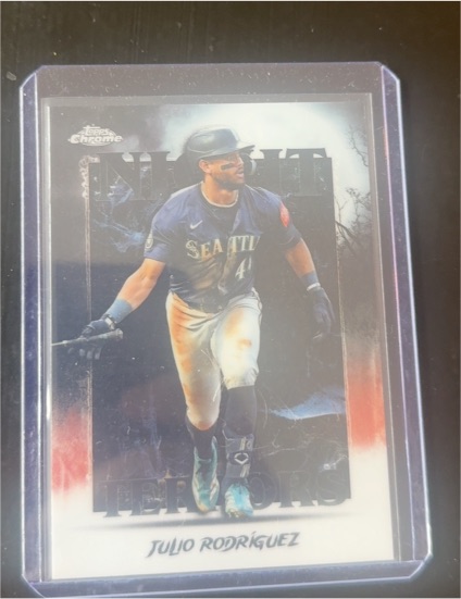 2025 Topps Chrome Update Series #NT-15 Julio Rodriguez Night Terrors — front