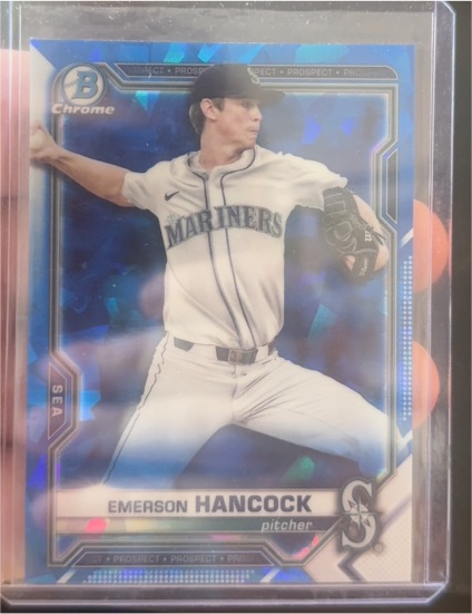 2021 Bowman Chrome Sapphire #BCP-233 Emerson Hancock — front