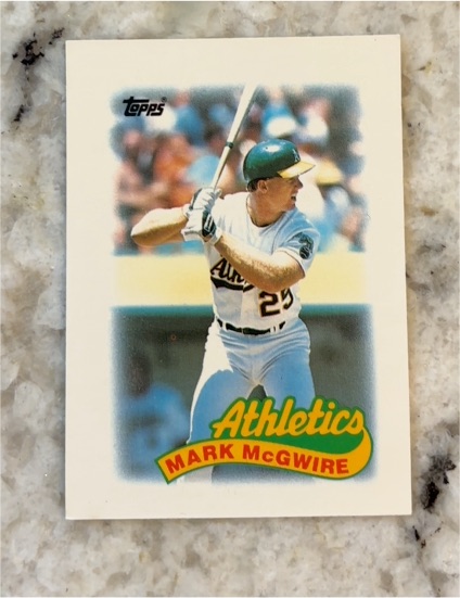 1989 Topps Mini League Leaders #70 Mark McGwire — front