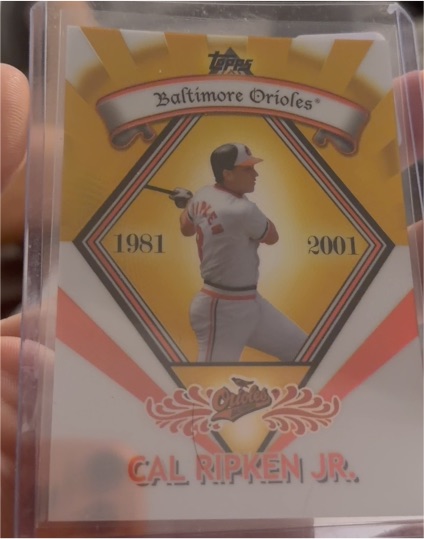 2009 Topps #PR-9 Cal Ripken Jr. Legends Chrome Platinum Refractor — front