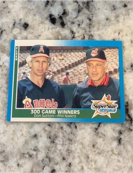 1987 Fleer #626 Don Sutton Phil Niekro — front