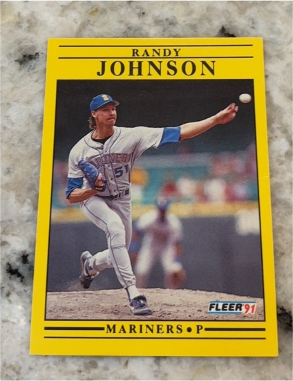 1991 Fleer #455 Randy Johnson — front