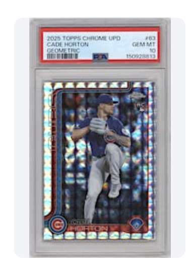 2025 Topps Chrome Update #63 Cade Horton — front