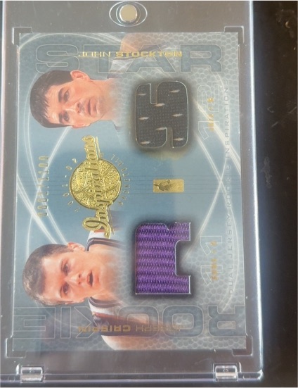 2001-02 Upper Deck Inspirations #134 John Stockton / Joe Crispin — front