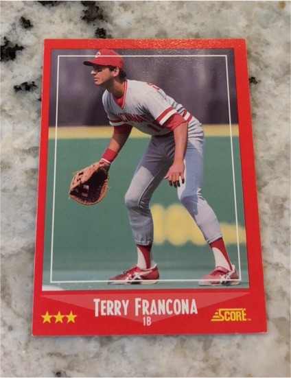 1988 Score #297 Terry Francona — front