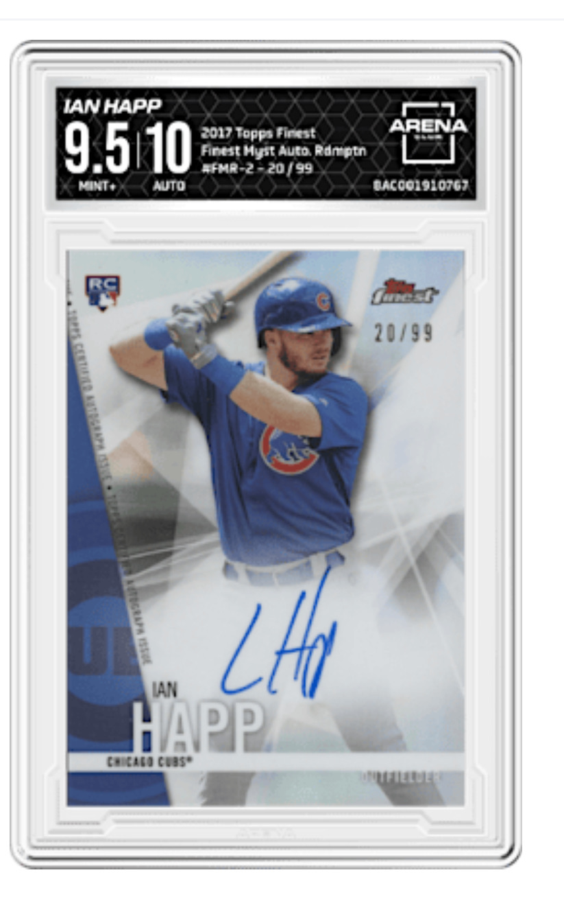 2017 Topps Finest #FMR-2 Ian Happ Finest Myst Auto Redemption — front