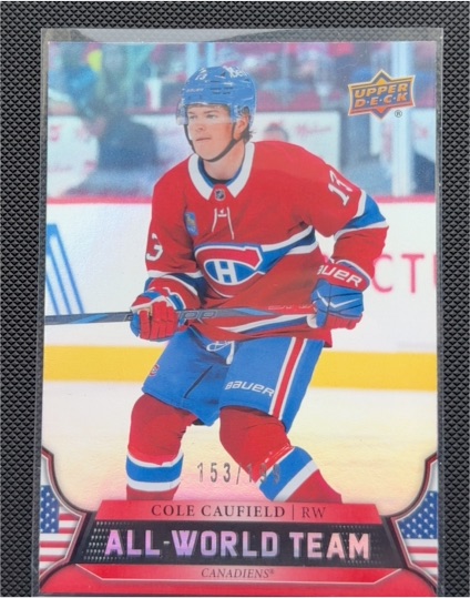 2025-26 Upper Deck All-World Team #AWT-20 Cole Caufield — front