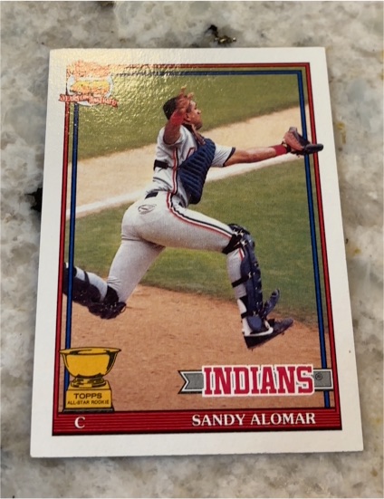 1991 Topps #165 Sandy Alomar Jr. — front