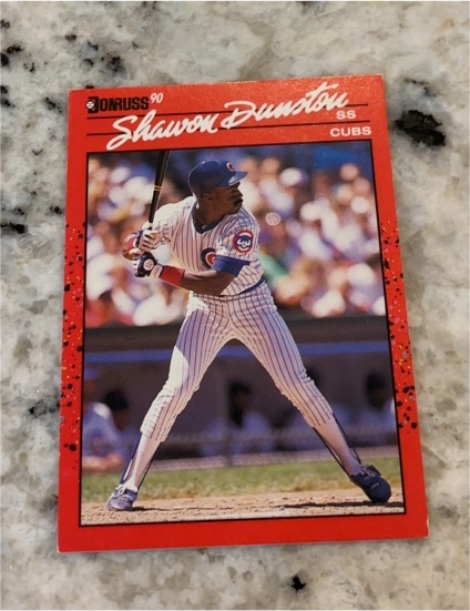 1990 Donruss #49 Shawon Dunston Chicago Cubs — front