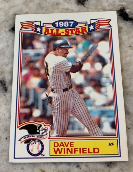 1987 Topps #17 Dave Winfield — front