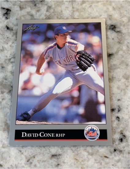 1992 Leaf #92 David Cone — front