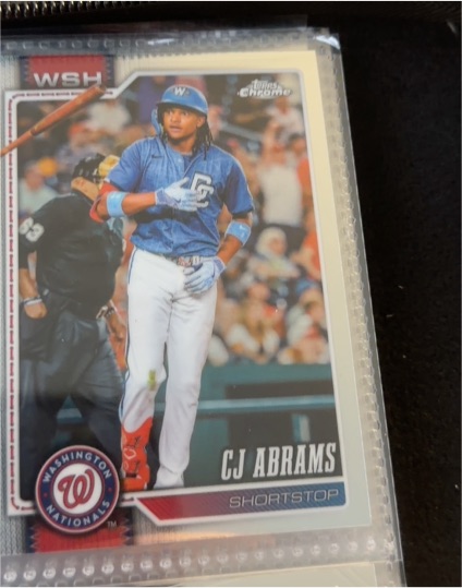 2026 Topps Chrome #243 CJ Abrams — front