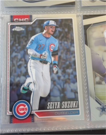 2026 Topps Chrome #34 Seiya Suzuki — front