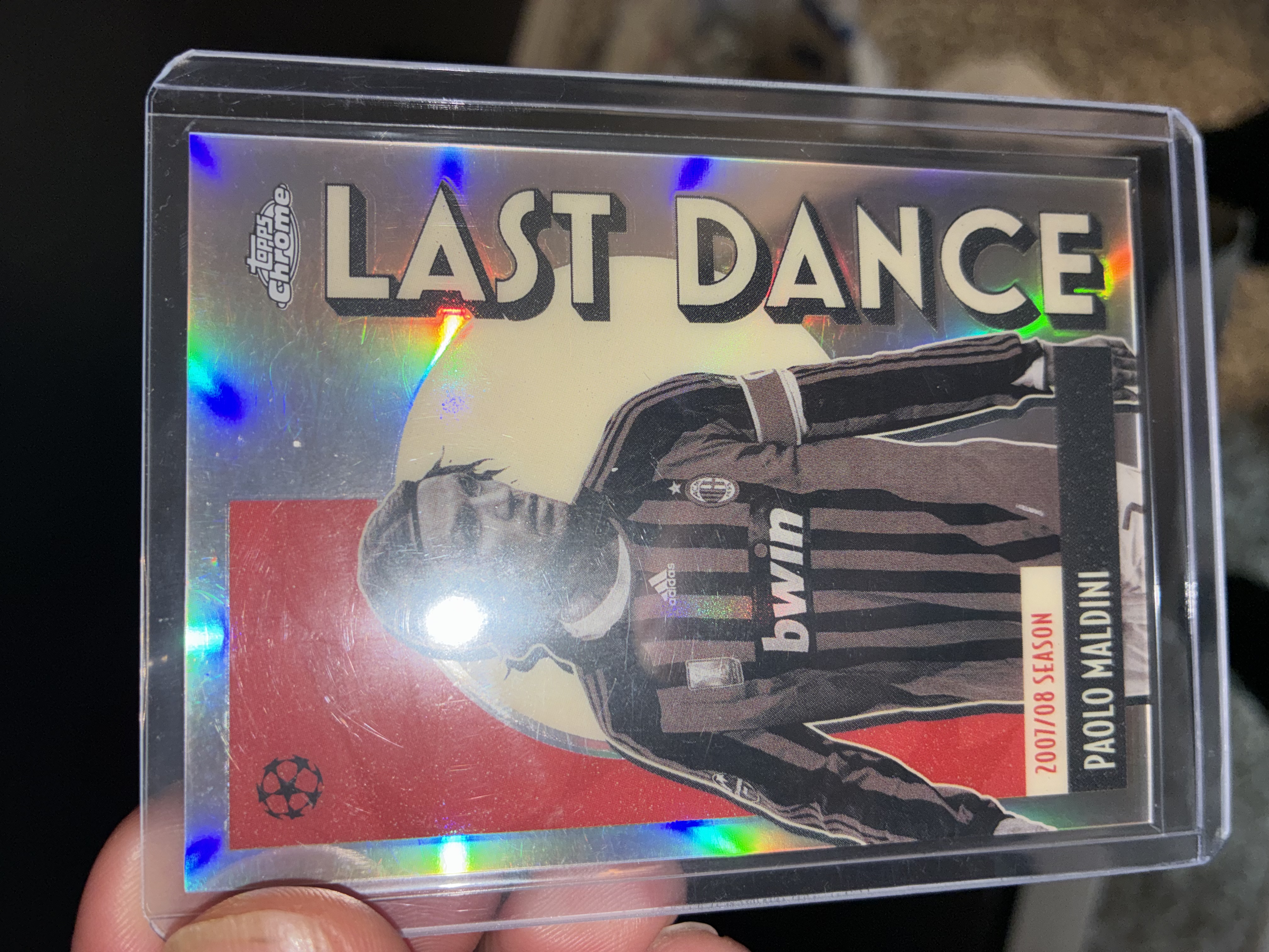 2007 Topps Chrome UEFA Champions League Last Dance #LD-11 Paolo Maldini — front