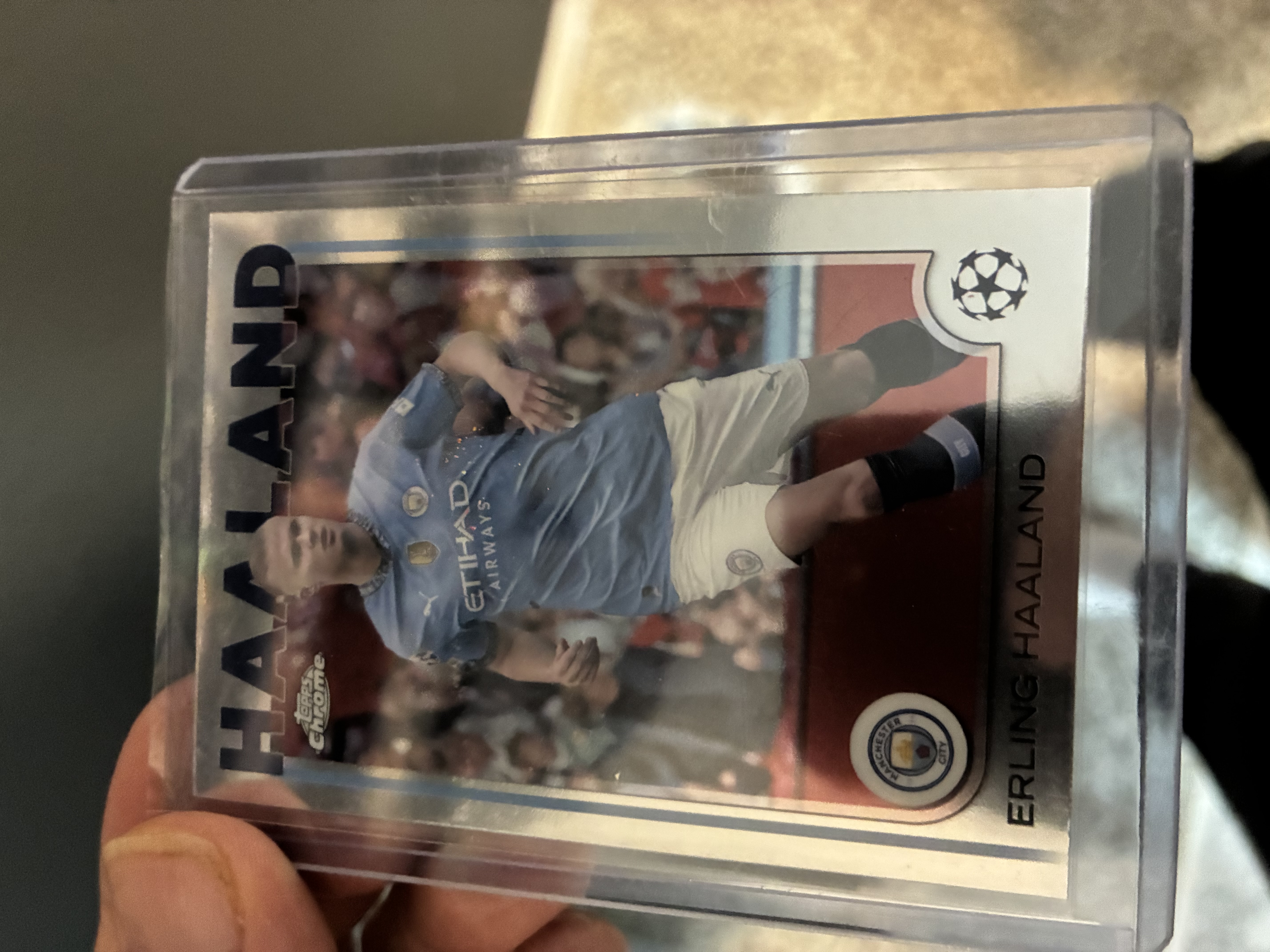 2024-25 Topps Chrome UEFA Club Competitions #9 Erling Haaland — front